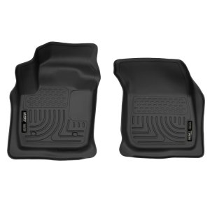 Ford Fusion Floor Liners - Front - Husky Liners - X-act Contour Series - Black - `13-`16